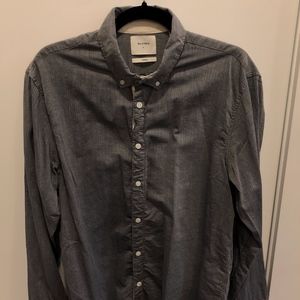 Billy Reid Irvine Shirt - Navy/Gray